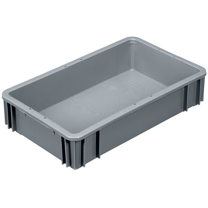 PT-22 GR1 スタッキングポリテナー 矢崎化工 フタなし グレー色 外寸(幅×奥行×高さ)619×376×167mm 1セット(50個) PT-22 GR1 87,890円