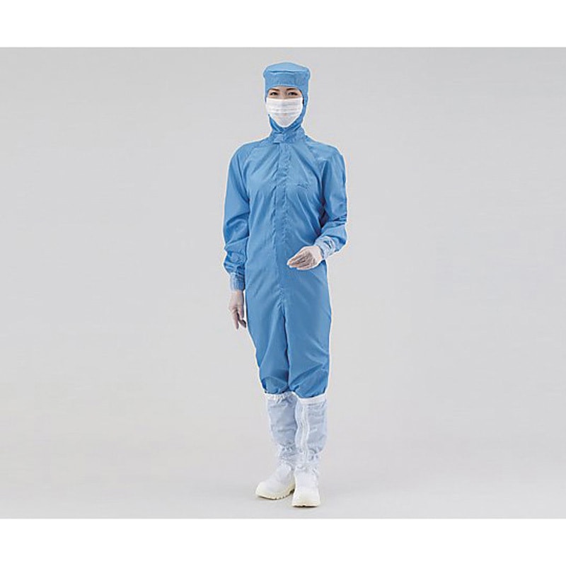 12110S アズピュア CRウェア(フード一体・センターファスナー型) アズピュア(アズワン) 青色 4L  12110S