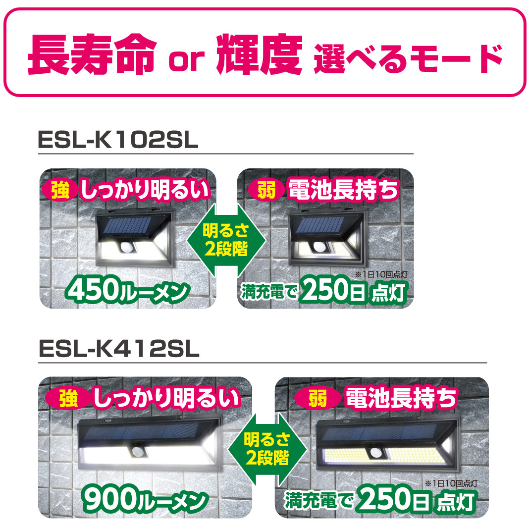 海外 エルパ LEDセンサーウォールライト 屋外センサーライト 電球色LED ESL-K101SL L discoversvg.com