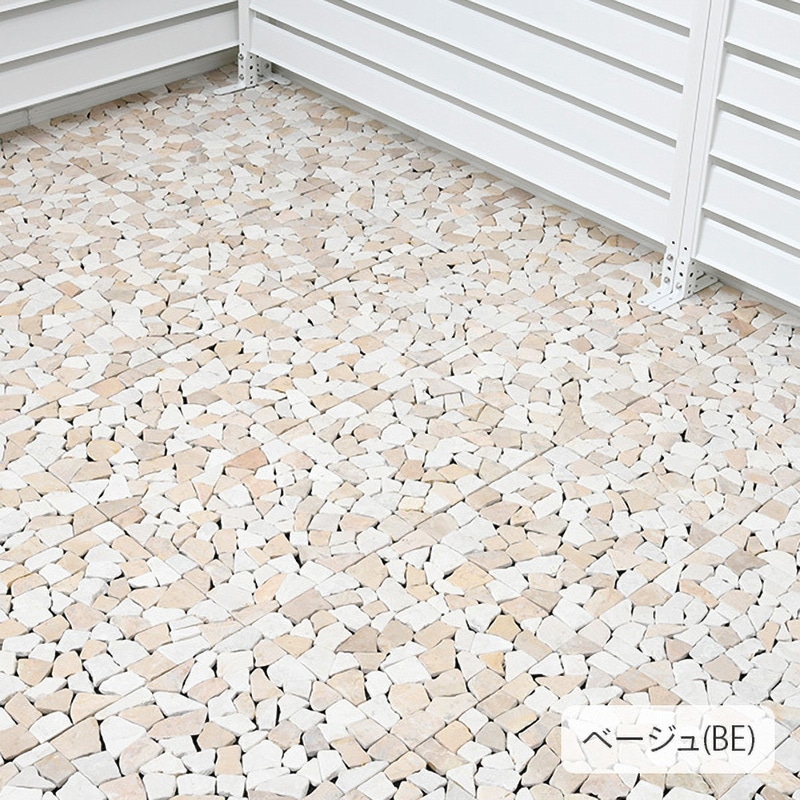 STM-30BS(GY)1P 天然石マット 防草シート付き YAMAZEN(山善) グレー色