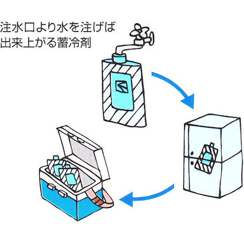 (1000点) 保冷剤 スノーパック テクノアイス F-500 三重化学工業 00252962 F-500 テクノアイス F 三重化学工業 容量(基準)500mL 寸法160×215mm 1