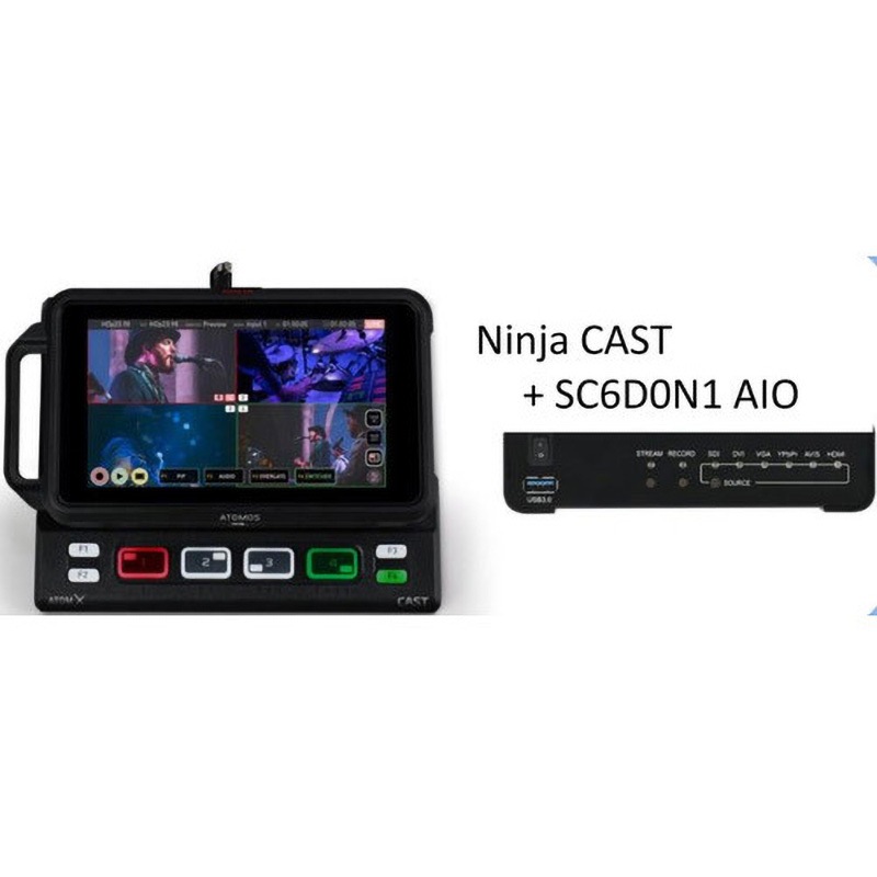 NINJACAST+AIO 映像配信スターターセット ATOMOS ブラック色