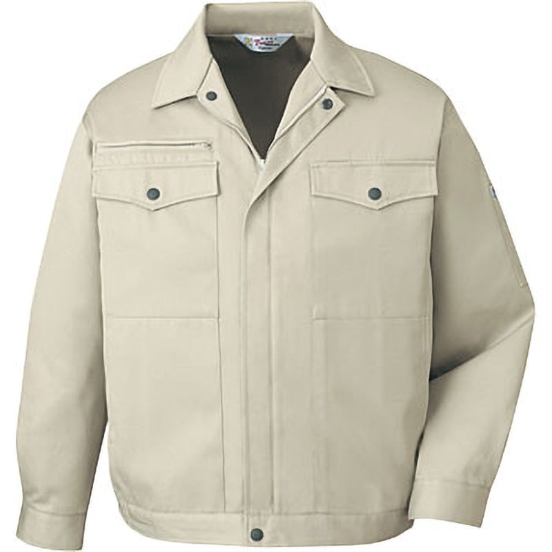 6700 6700 製品制電ストレッチブルゾン(秋冬用) 自重堂 名入れ可 STノルディア裏三層ツイル アイボリー色 S着丈59cm