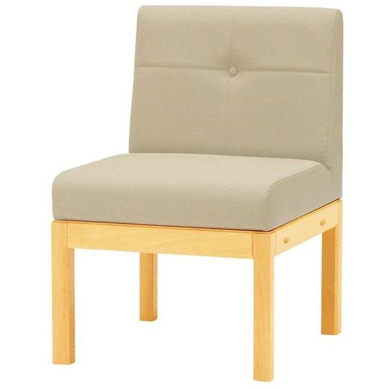 S・SB-123A・NA・Al_CL-20D 組合せロビーチェア オリバー 幅500mm高さ770mm