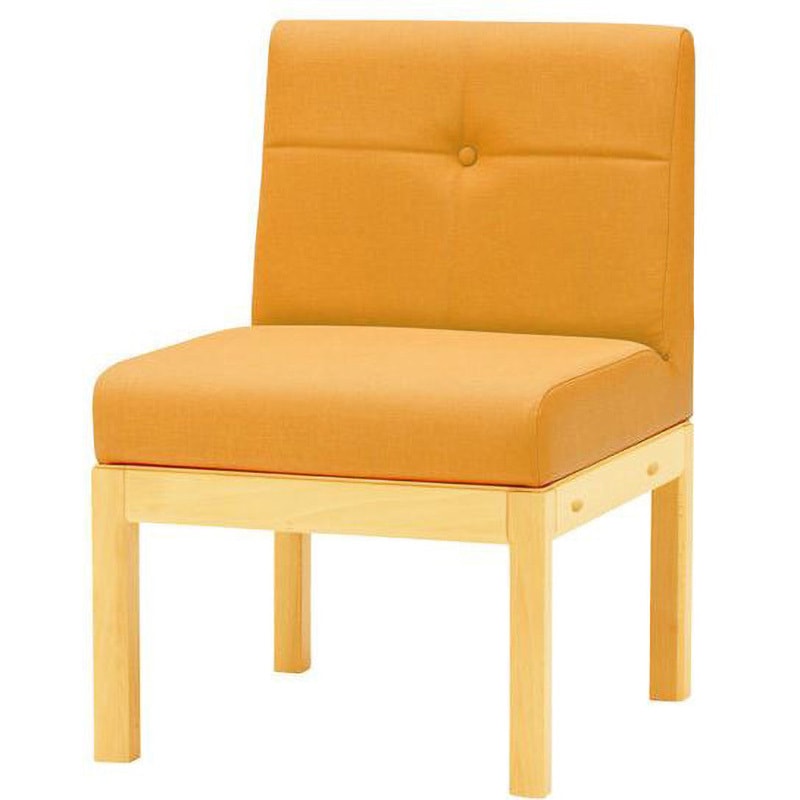 S・SB-123A・NA・Al_CL-20J 組合せロビーチェア オリバー 幅500mm高さ770mm