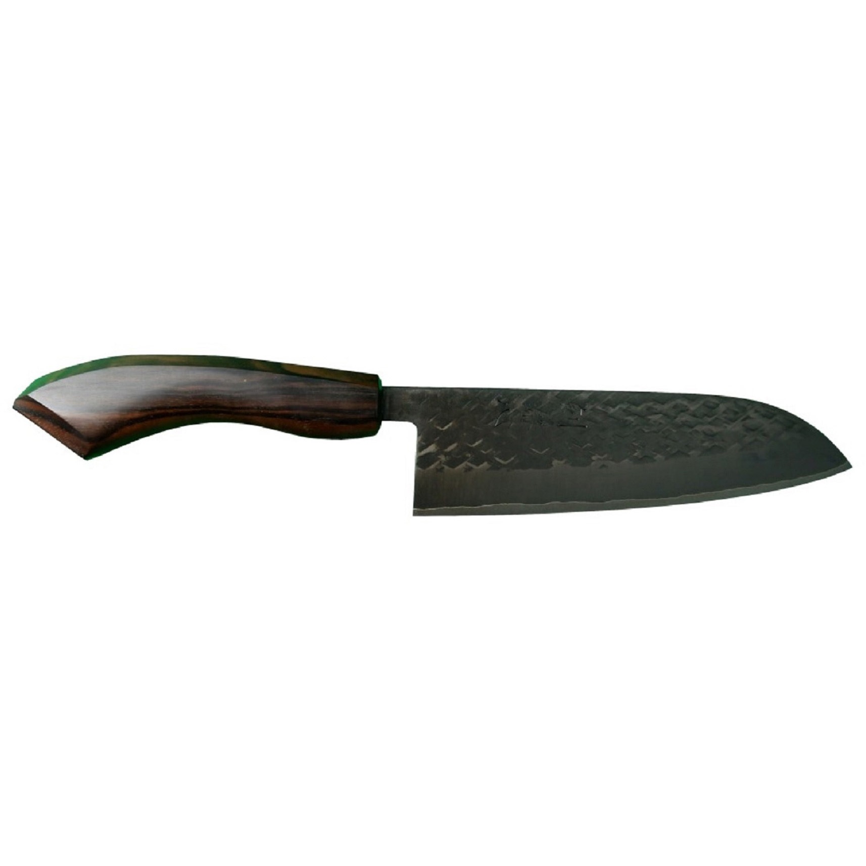 関の刃物 三徳包丁 170mm 鎚目鍛造 本割込 3層鋼 口金付 両刃