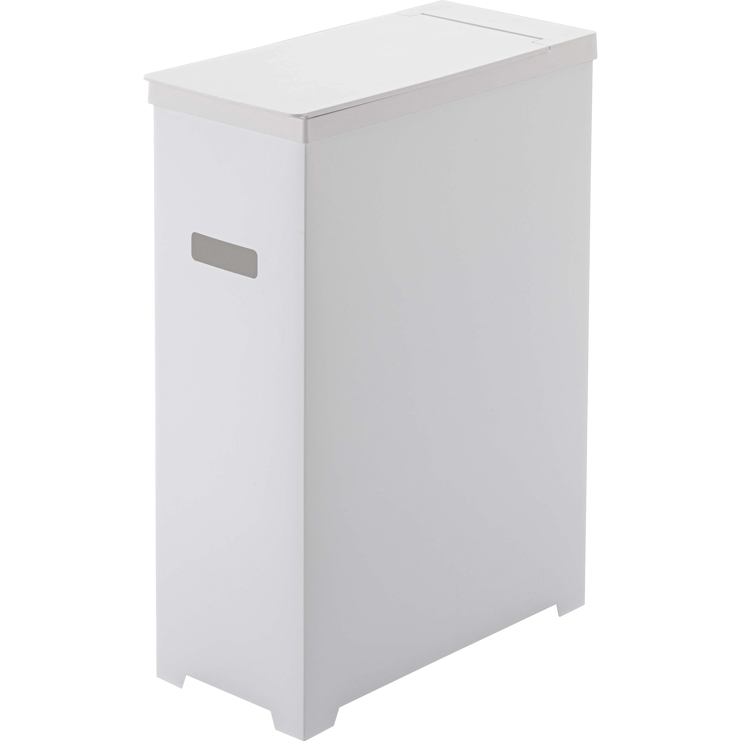 5203 スリム蓋付きゴミ箱 タワー 山崎実業 ホワイト色 - 【通販