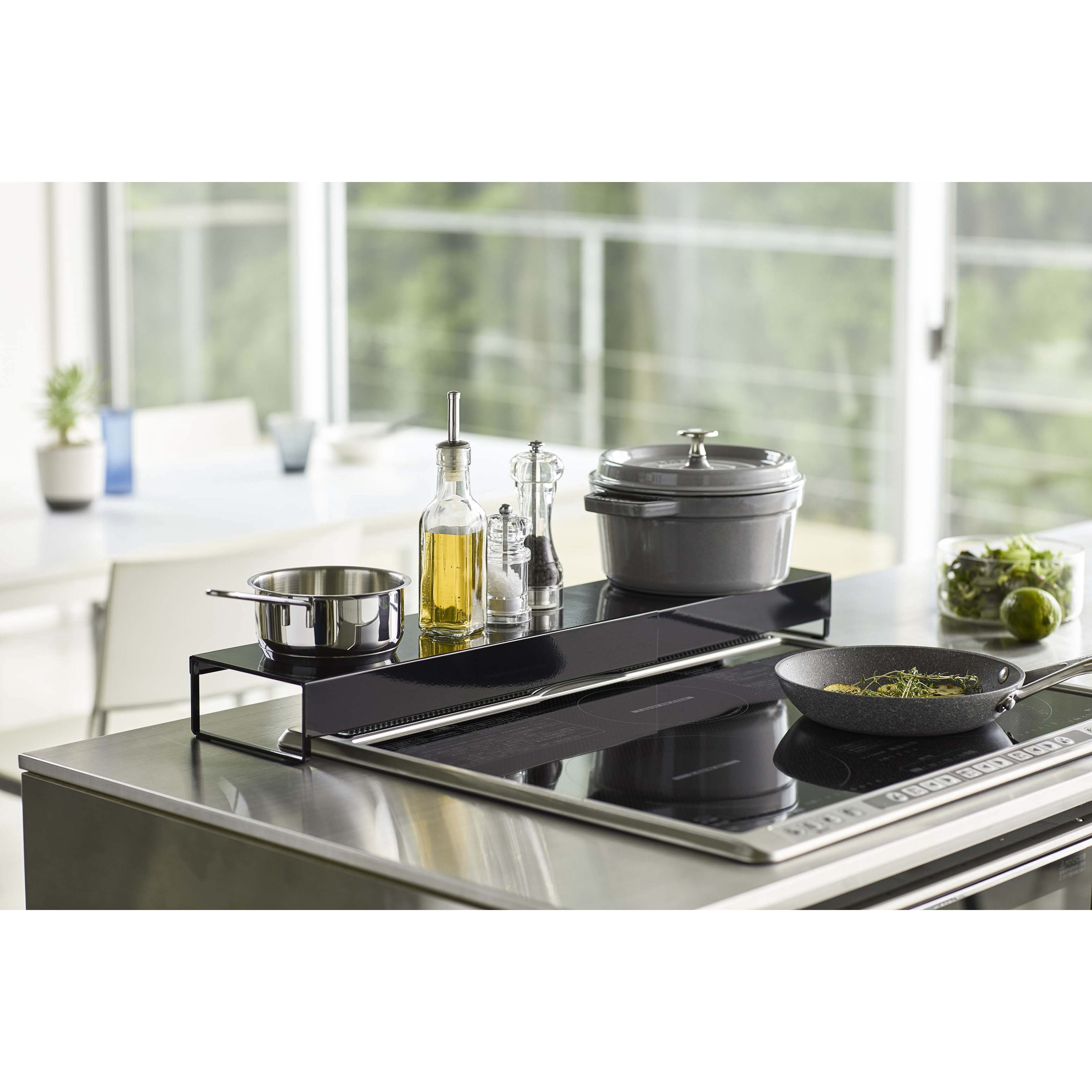 5249 奥行ワイド棚付き伸縮排気口カバー タワー 山崎実業