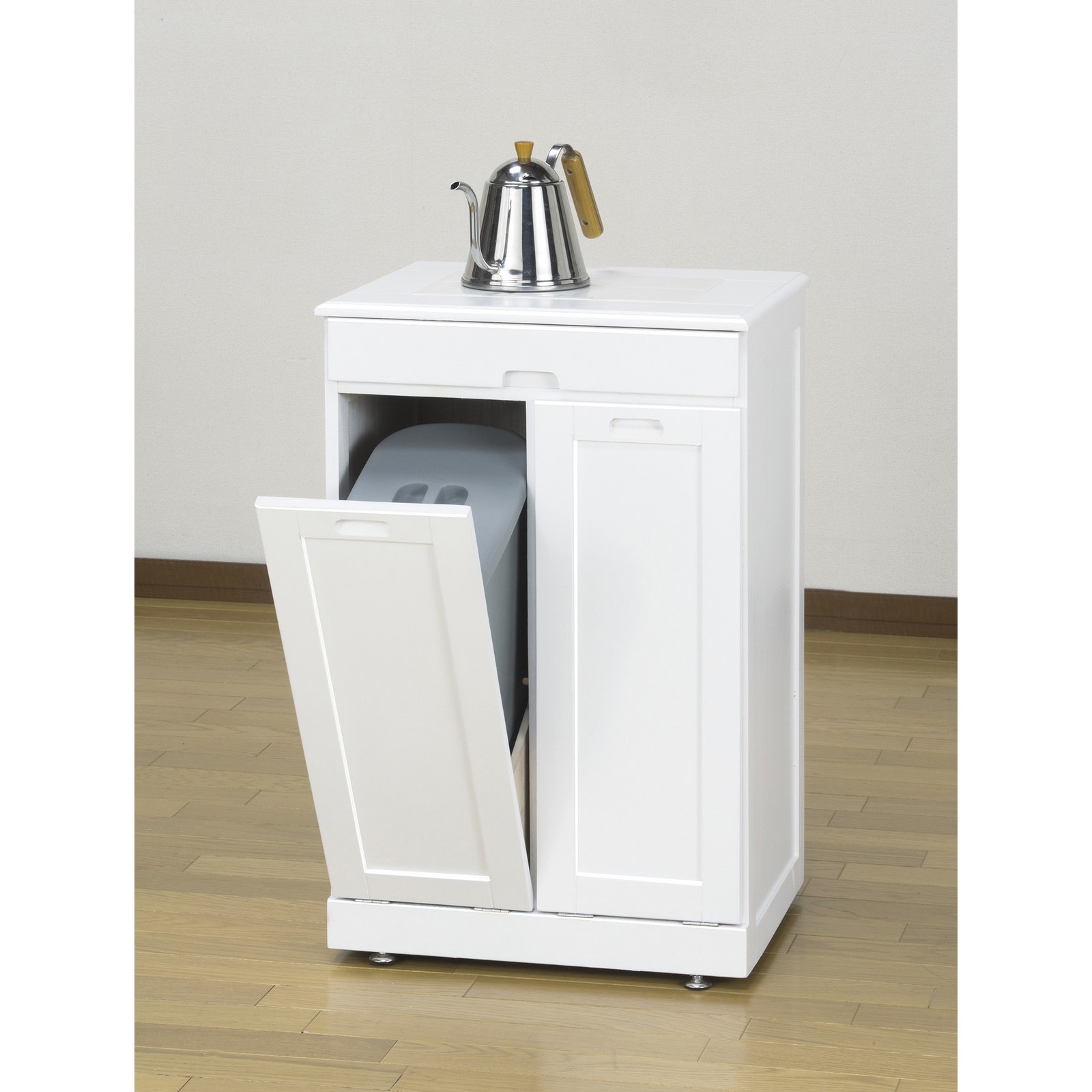 天然木分別ダストボックス フタ付き タイル付き 2分別 ブラウン (0297410) ダストボックス ファミリー・ライフ メーカー直送 0297420 天然木分別ダストボックス(タイル付き) 2分別 ファミリー