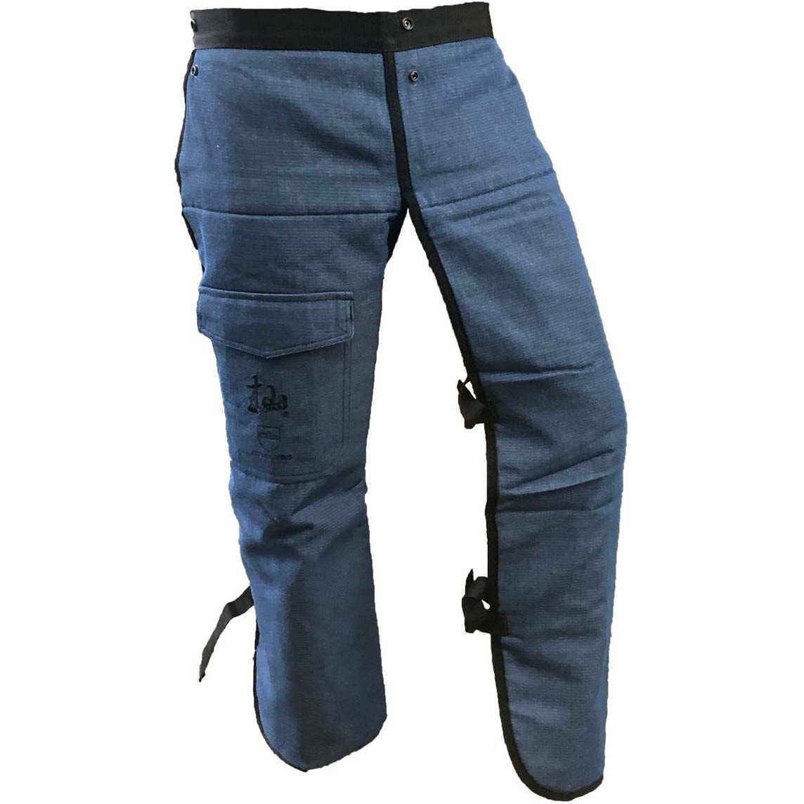 T004BM 杣 チェンソー防護用 軽量チャップス デニム調 1本 WAKO(和光商事) 【通販モノタロウ】