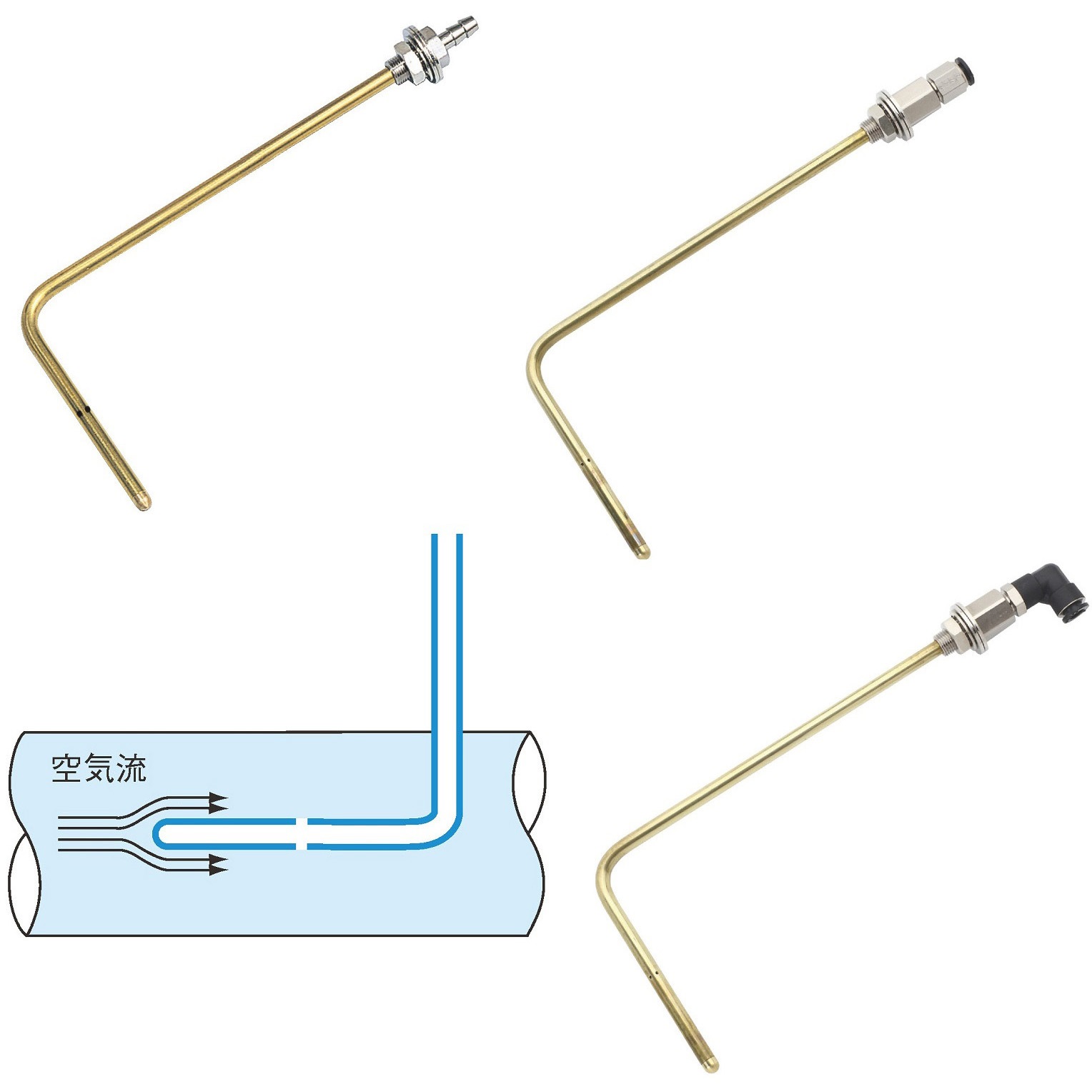 PTS-PR6-170 静圧管 PR口金 od6mm 長さ170mm PTS-PR6-170 1台 山本電機製作所 【通販モノタロウ】