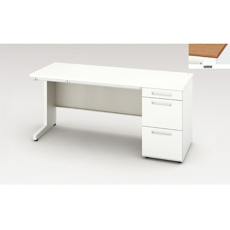 XEHH166G-WMW 片袖デスク(XEHHシリーズ) ナイキ 天板厚さ30mm