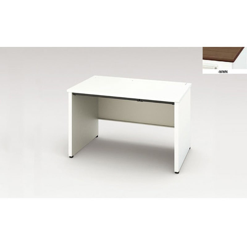XEHH127FP-S-WWN 平デスク(XEHHシリーズ) パネル脚タイプ・浅型引出し付 ナイキ 天板厚さ30mm