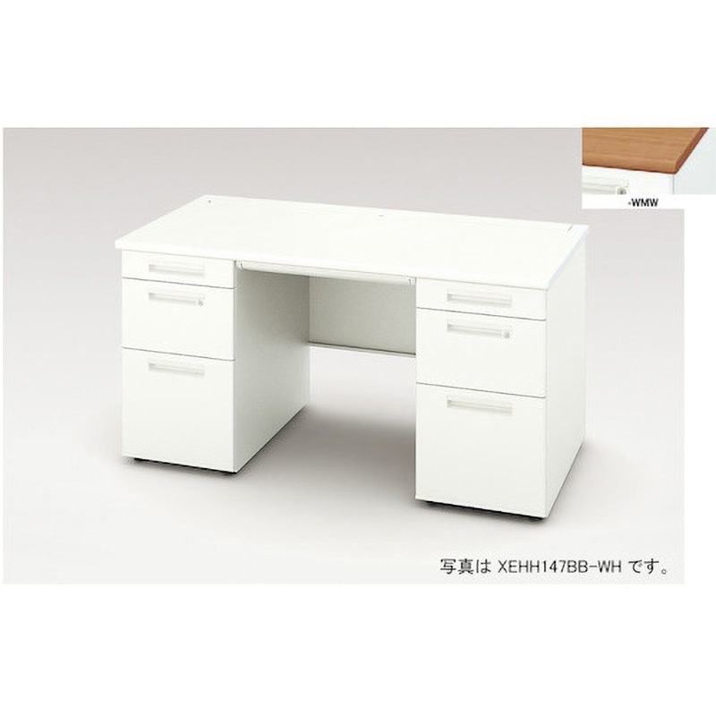 XEHH157BB-WMW 両袖デスク(XEHHシリーズ) ナイキ 天板厚さ30mm