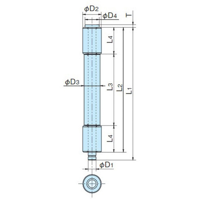 B-50-1 鉄製3管蝶番 ホシモト ピンのみ三価クロメートめっき - 【通販