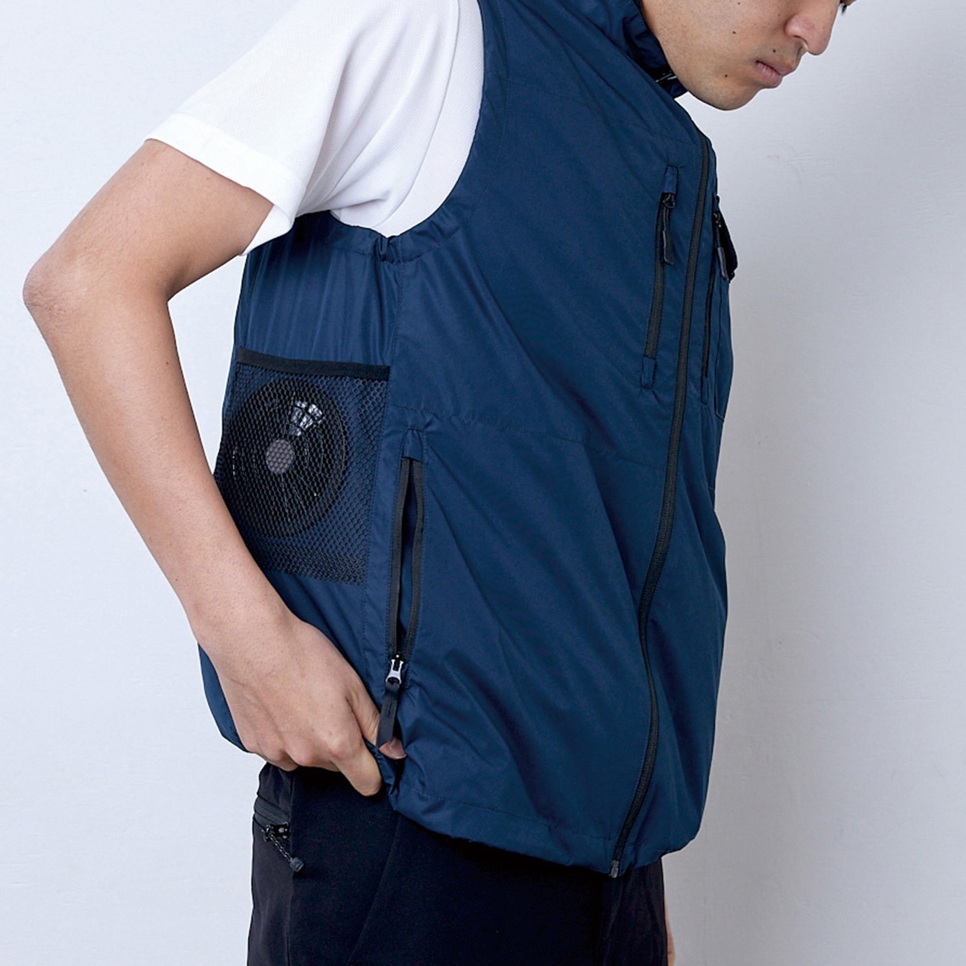 WR-N25-02SG COOLFIX PLT2 エアーベスト 服地のみ 昭和商会 グレー色