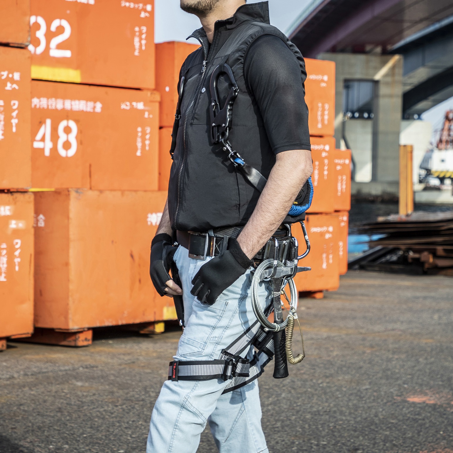 0033SET-804-3L 空調ウェアチタンアーバンベストセット(ハーネス対応