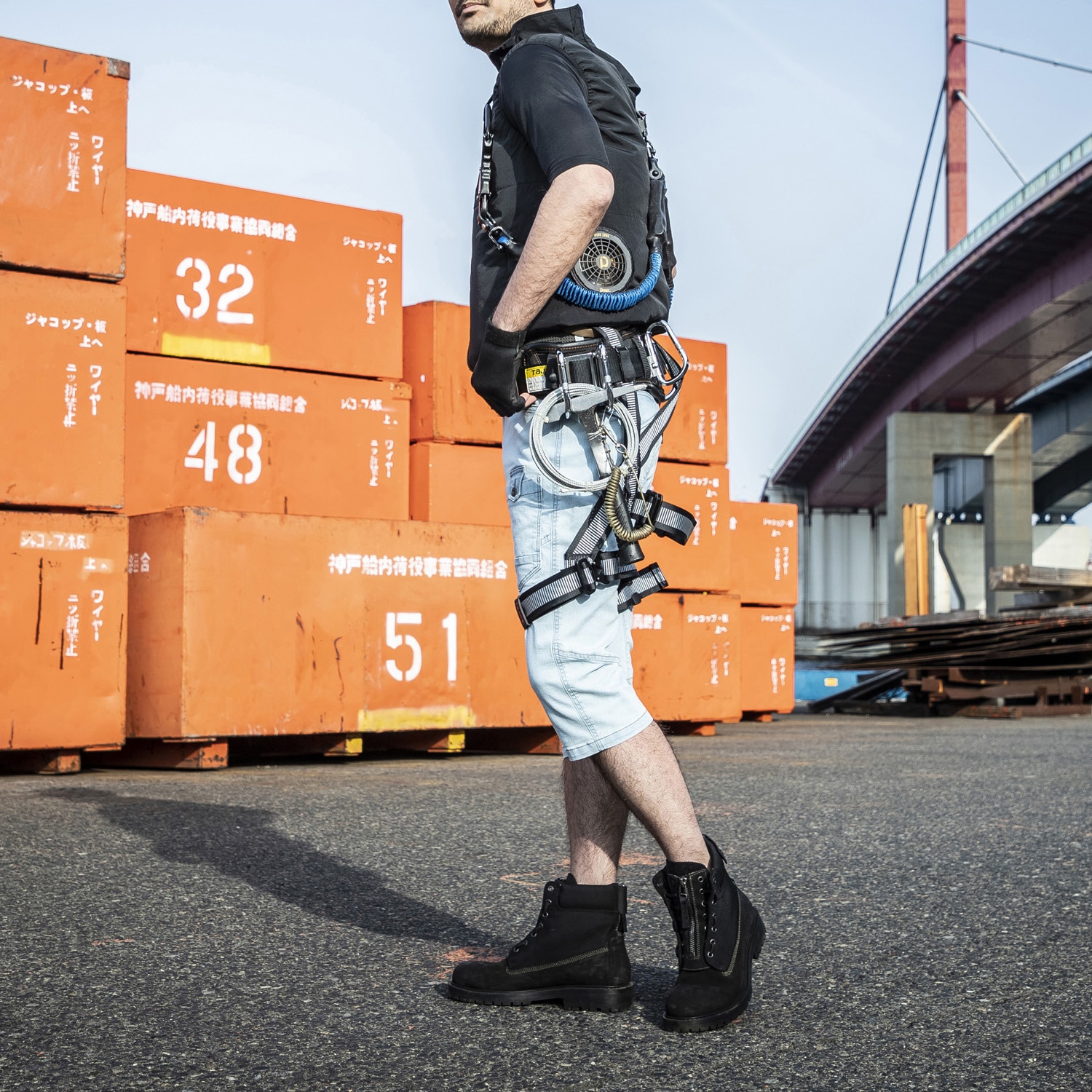 0033SET-804-3L 空調ウェアチタンアーバンベストセット(ハーネス対応