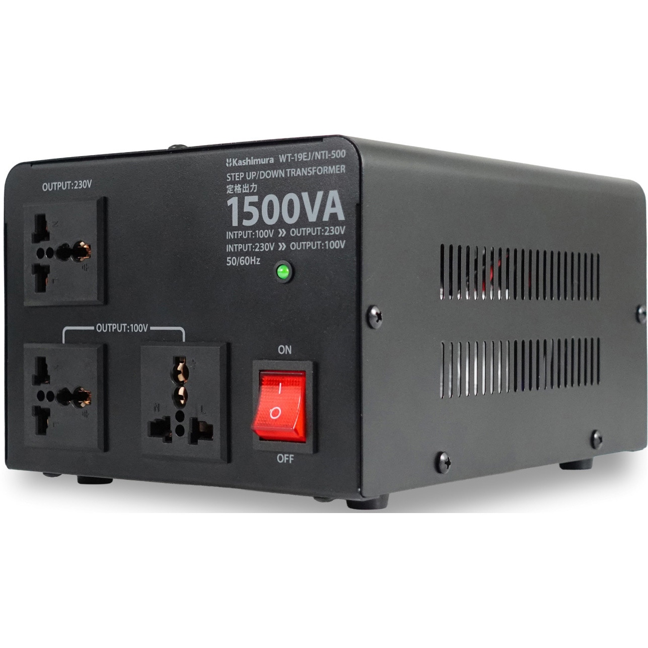 WT-19EJ 海外国内用 大型変圧器 カシムラ 100/220-240V 【通販モノタロウ】