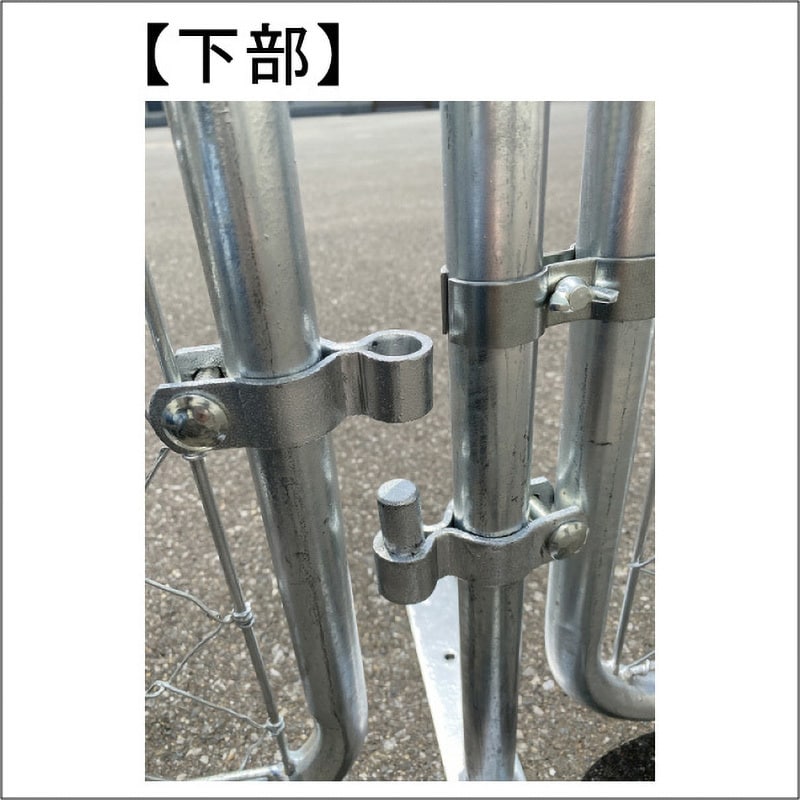 AFH-486 アメリカンフェンス用ヒンジ ダイマツ シルバー色
