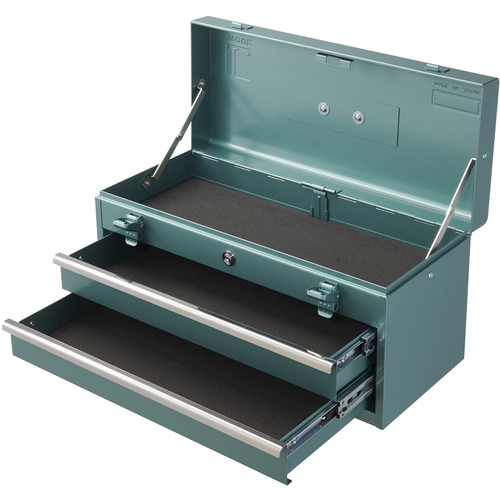 K-521-W ホワイト スチールチェスト2段工具箱 1台 いのうえ商店 【通販