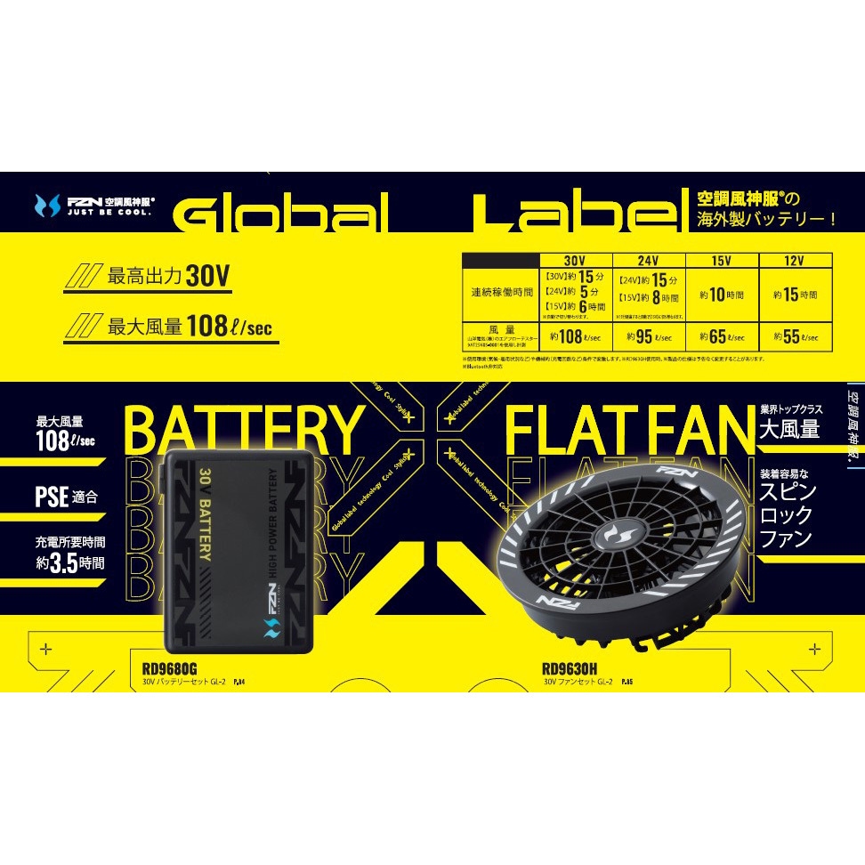 6640200 空調風神服チタンベスト GLファンバッテリーセット アタック