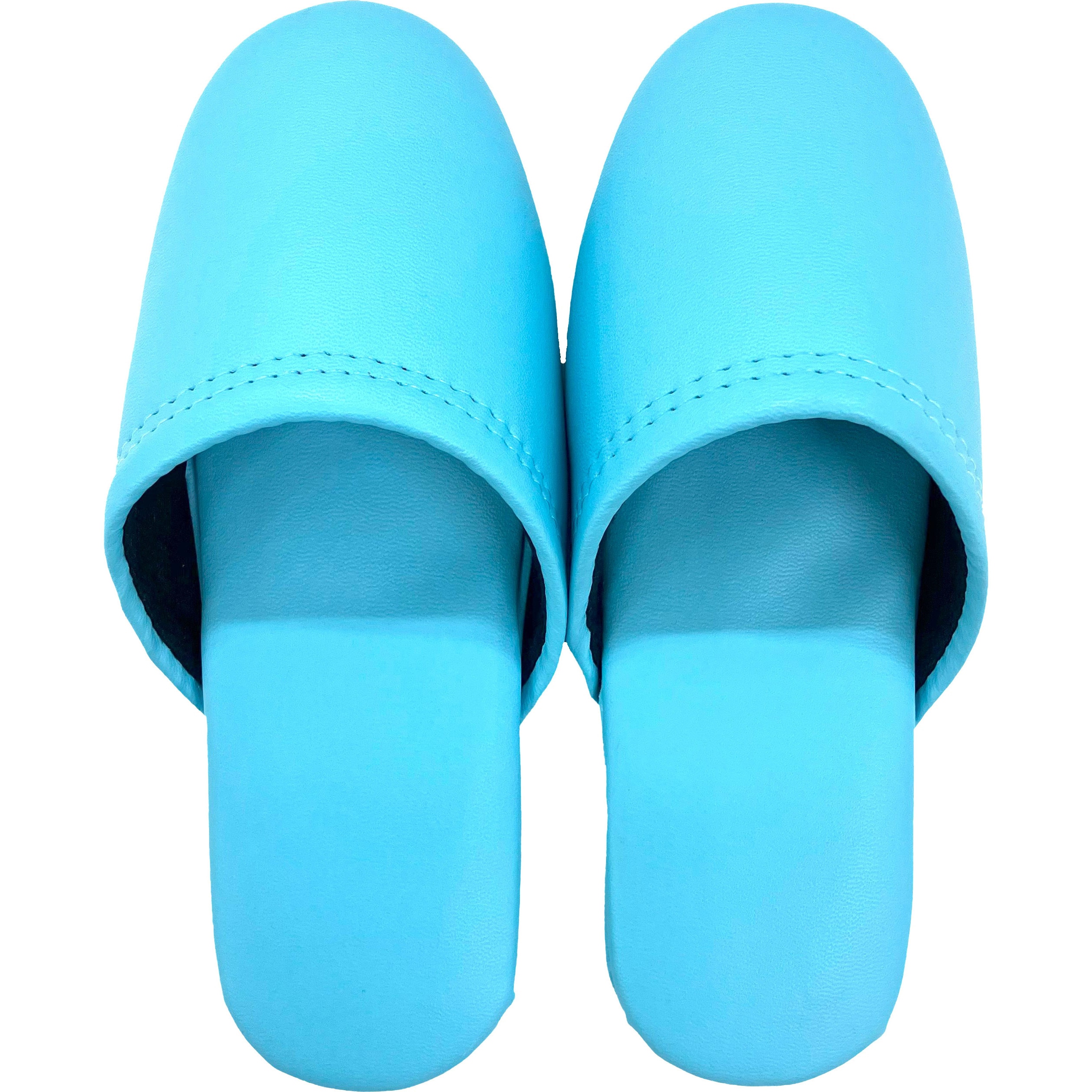 10800040 子供用スリッパ オーミケンシ 前閉じタイプ 材質PVC ブルー色