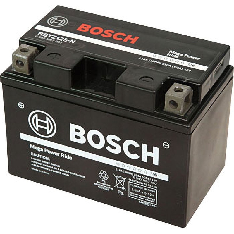 RBTZ12S-N 12V高性能VRLA(制御弁式)バッテリー液入り BOSCH(ボッシュ