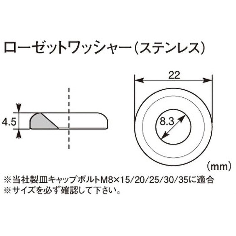 きの子 ローゼットワッシャー K-CON(キタコ) バイク用ローゼットワッシャー