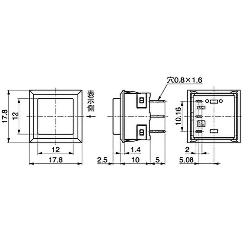 UB-15KKS1N 押ボタンスイッチ UBシリーズ NKKスイッチズ(日本 UB-15KKS1N 押ボタンスイッチ UBシリーズ NKKスイッチズ(日本