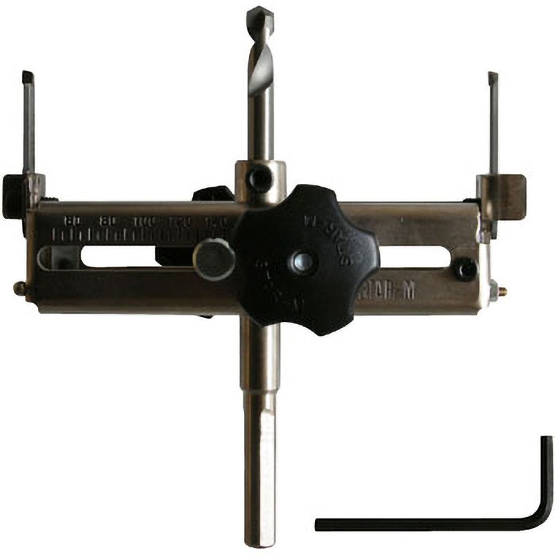 5010D ダイヤモンドワンタッチ自在錐 スターエム 電気ドリル用 六角レンチ 刃先径8mmシャンク径三本軸10mm