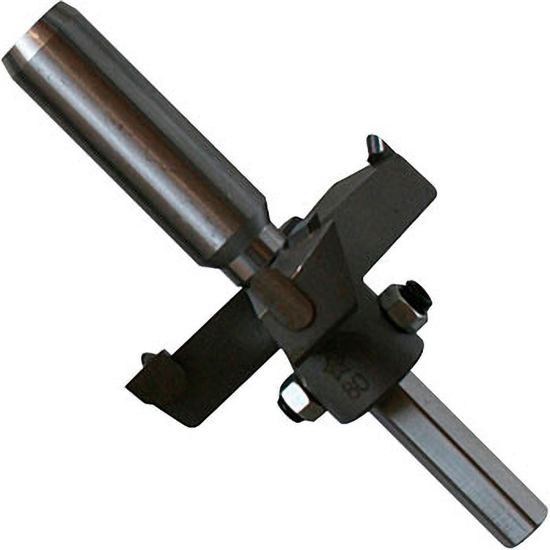 28L-2180 超硬座掘錐大口径(ドリルなし) スターエム 普通鋼製 六角レンチ 外径80mmシャンク径六角軸13mm  28L-2180