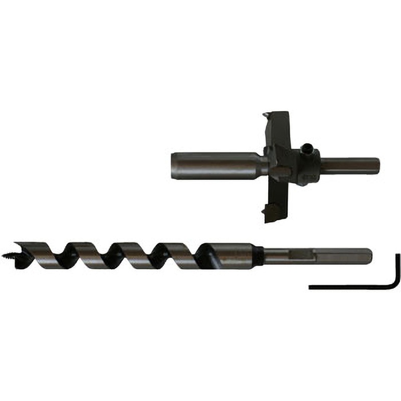 28L-D2185 超硬座掘錐大口径(ドリル付) スターエム 普通鋼製 外径85mmシャンク径六角軸13mm  28L-D2185