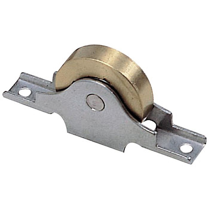 BTS-0603 真鍮戸車ステンレス枠ベアリング入 ヨコヅナ 袖平型  1個 BTS-0603