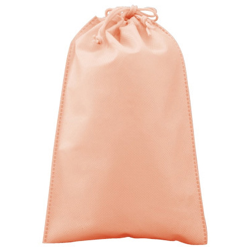 SW1726014-9 不織布巾着(小) 三和 アプリコット色  1箱(200枚) SW1726014-9