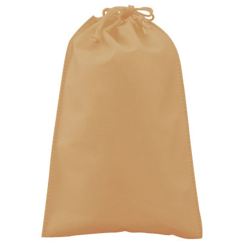 SW1726014-15 不織布巾着(小) 三和 モカ色  1箱(200枚) SW1726014-15