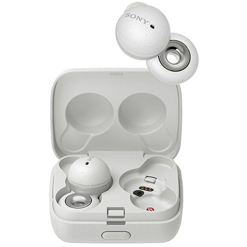 ヘッドホン LinkBuds WF-L900/WM Sony WF-L900 LinkBuds True Wireless Open Earbuds (White)