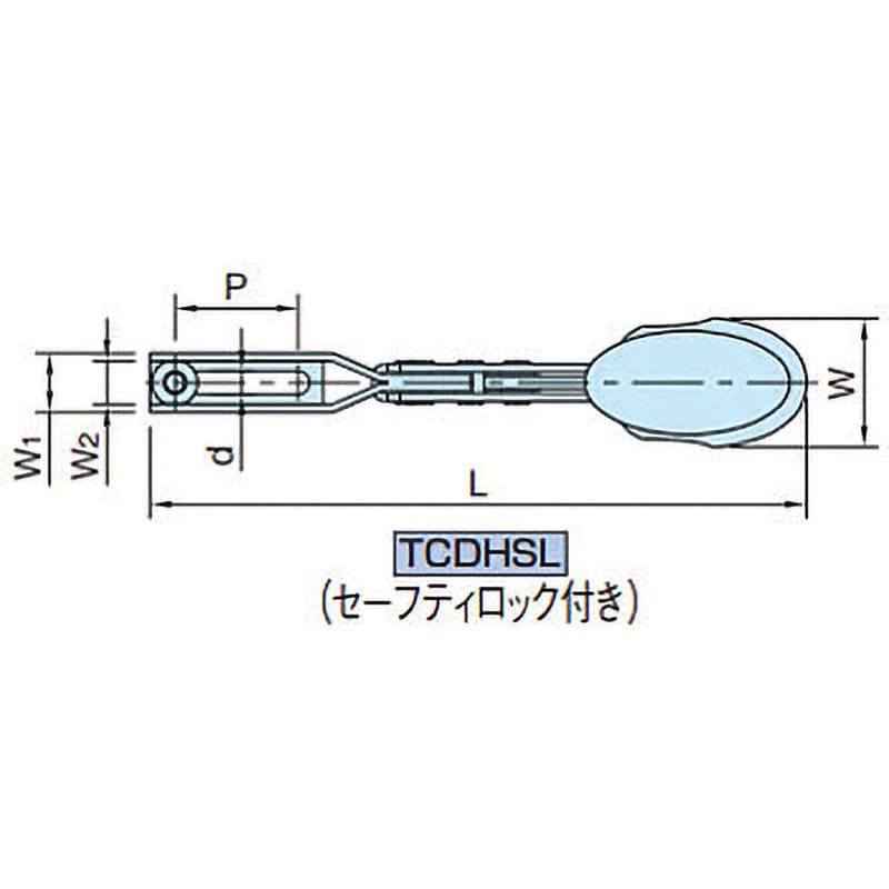 TCDHSL10250 セーフティロック付トグルクランプ 1個 イマオコーポレーション 【通販モノタロウ】