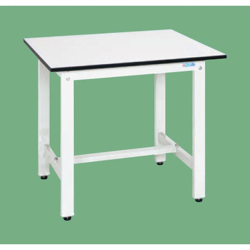 KH-39LW 軽量作業台 抗菌パールホワイト(KH/350kg/ポリエステル天板/H800) サカエ 対応 アジャスター樹脂製・ネジ径M12×P1.75 座・立作業兼用 間口900mm奥行750mm  KH-39LW 25,485円