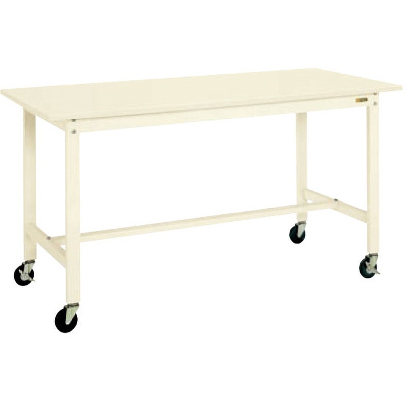 KH-38SBI 軽量作業台(KHタイプ/200kg/スチール天板/H900/キャスター付) サカエ 対応 アイボリー 間口900mm奥行600mm  KH-38SBI