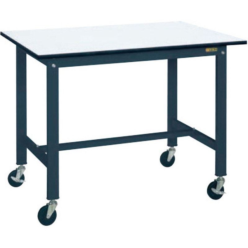 KH-38PBD 軽量作業台(KHタイプ/200kg/ポリエステル天板/H900/キャスター付) サカエ 対応 ホワイト 間口900mm奥行600mm  KH-38PBD