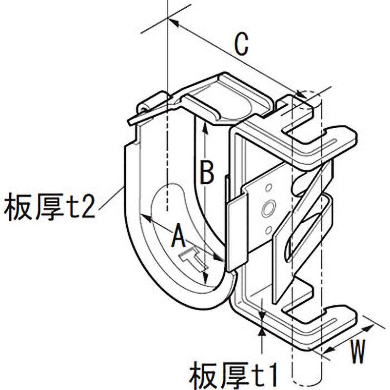 KEPS1112N 空調冷媒配管用金具SCキープハンガー 1パック(10個