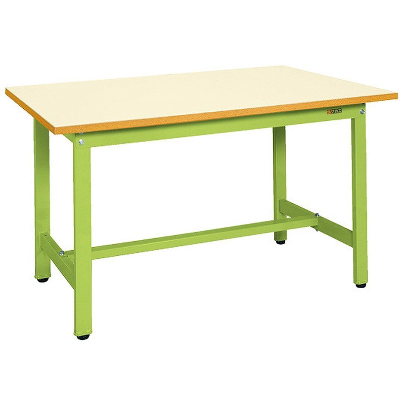 KK-40NIG 軽量作業台(KKタイプ/耐荷重350kg/ポリエステル天板/H740/固定式) サカエ 対応 アイボリー アジャスター樹脂製・ネジ径M12×P1.75 間口1200mm奥行900mm  KK-40NIG 27,287円