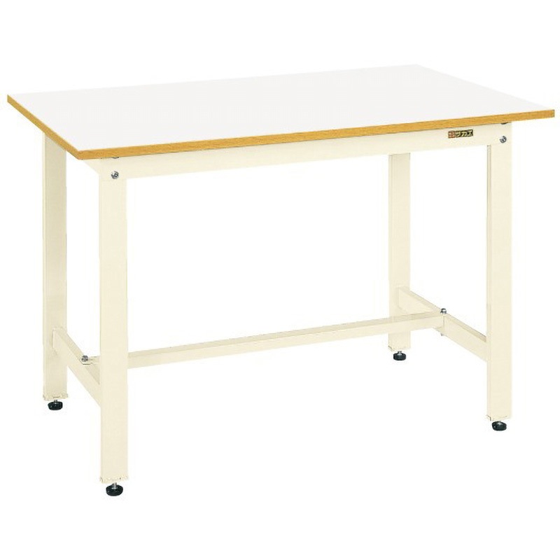 KD-40FIV 軽量作業台(KDタイプ/耐荷重350kg/サカエリューム天板/H900/固定式) サカエ ホワイト アイボリー アジャスター樹脂製・ネジ径M12×P1.75 間口1200mm奥行900mm  KD-40FIV 31,187円