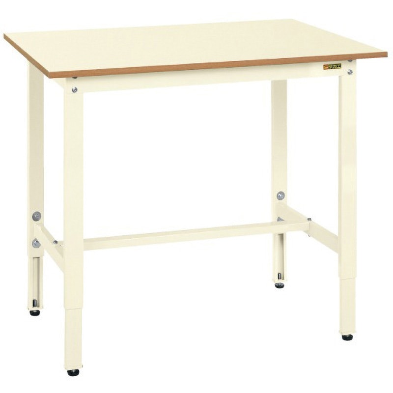 TKK8-129PI 軽量高さ調整作業台(TKK8/耐荷重200kg/ポリエステル天板/H800～1000) サカエ 対応 間口1200mm奥行900mm