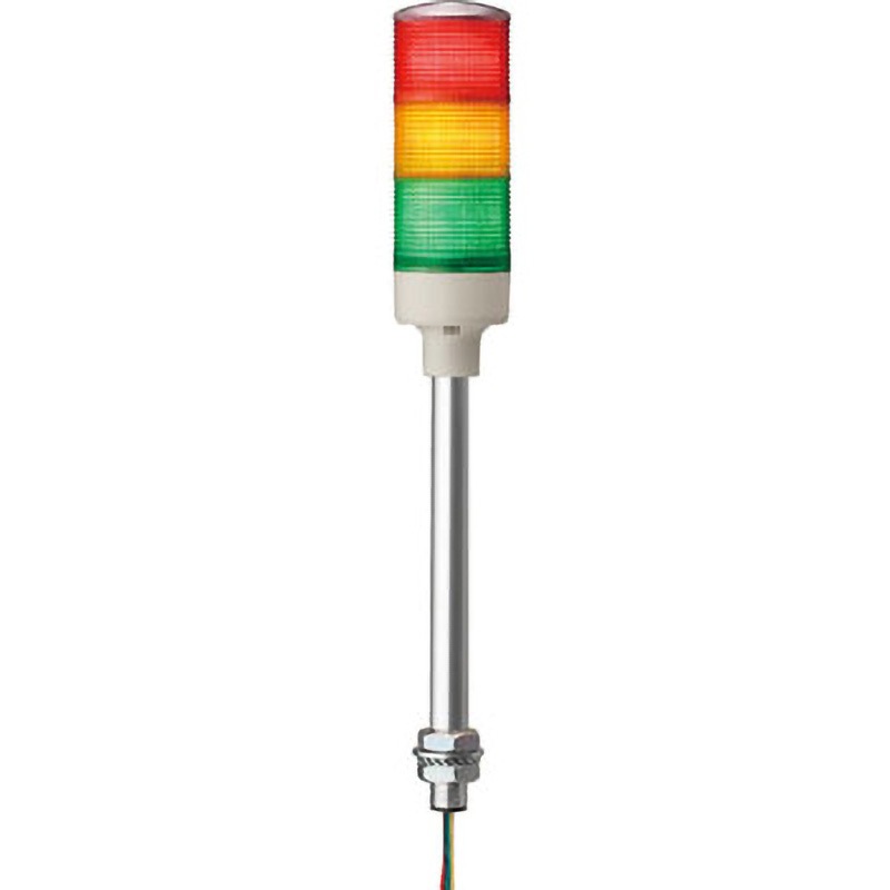 XVG B3ST 積層式LED表示灯 Φ40 LOULシリーズ 壁付 アロー(シュナイダーエレクトリック) 点灯 定格電圧AC/DC24V 3段 ポール取付け 赤/黄/緑配列 音色:ブザー 外径60mm  XVG B3ST