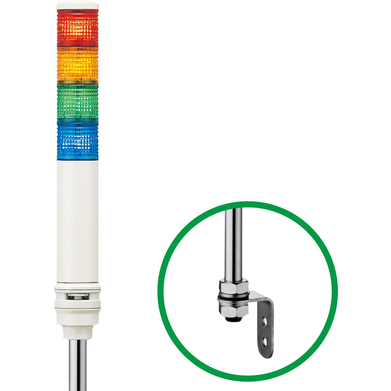 Φ40 積層式LED表示灯 点灯点滅ブザー付タイプ アロー(シュナイダー