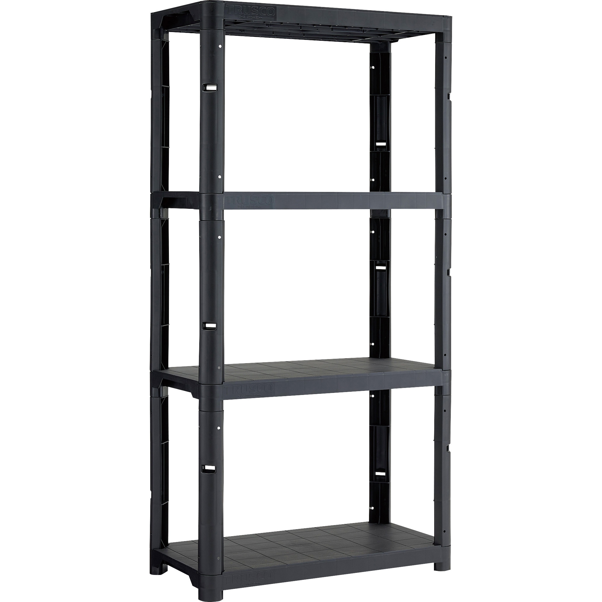 TPT-6344C-MBK プラスチック棚(100kgタイプ) 棚板間隔高さ515mmタイプ