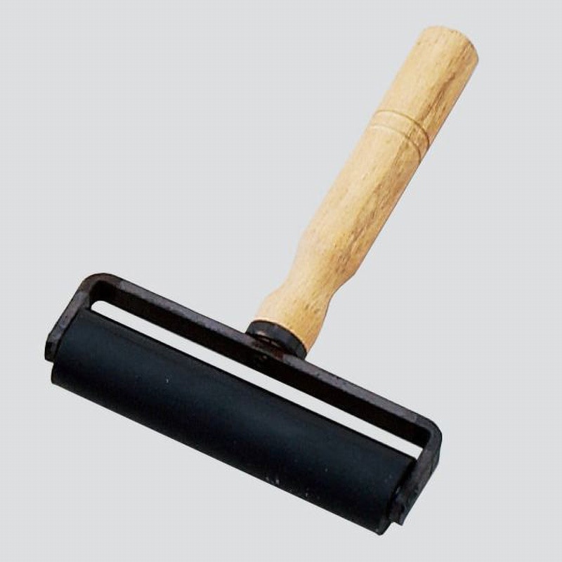 80607 黒ゴムローラー(ベアリング入) 1本 尾崎亀商店 【通販モノタロウ】