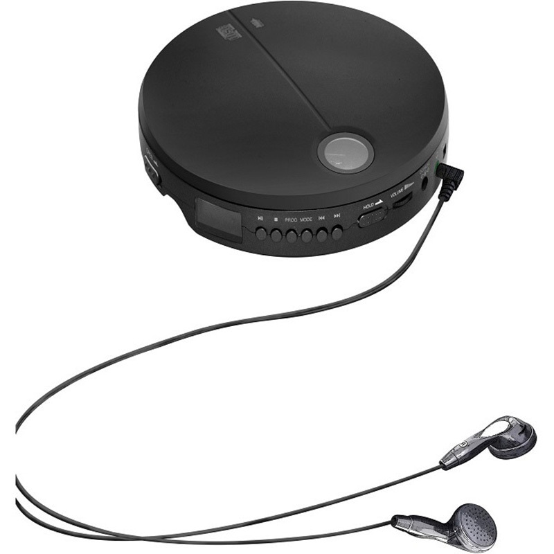 VS-PCD01BB 2電源対応 ポータブルCDプレーヤー イヤホン付属 音飛び